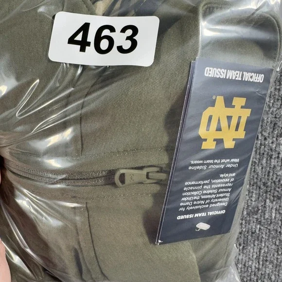 Under Armour Notre Dame Jacket Mens Medium Camo Loose Fit Green Freedom